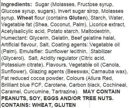 premium licorice mix ingredients - licorice ingredients