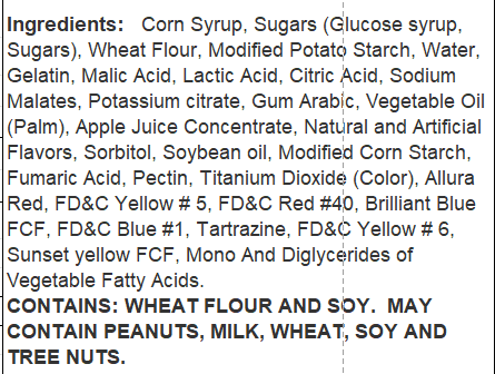 sour candy mix ingredients