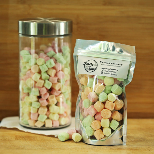 Freeze dried mini marshmallows - dehydrated marshmallows